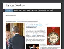 Tablet Screenshot of abrahamverghese.com